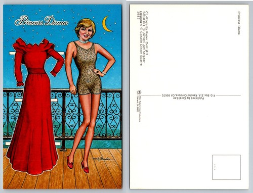 1983 princess diana paper doll - diana,